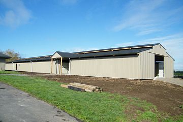 Newly completed Yearling Barn