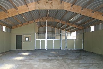 Inside the Serving Barn